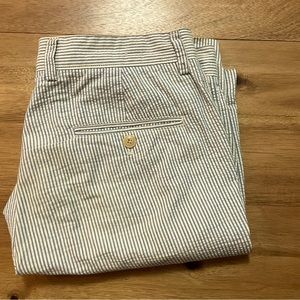 J. Crew seersucker blue shorts